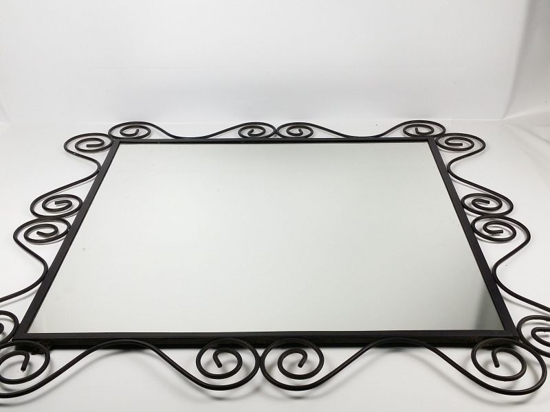 IKEA NORESUND LUSTRO Z CZARNĄ METALOWĄ RAMĄ 7163742219 oficjalne