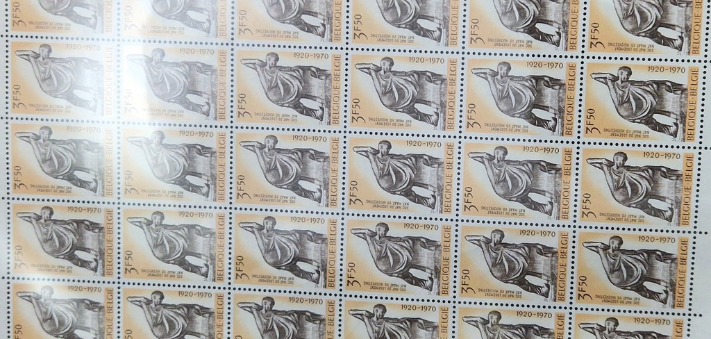 #33 ARKUSZ BELGIA CZYSTY