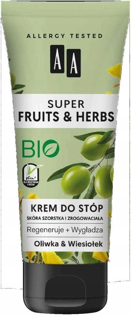 AA Super Fruits & Herbs Krem do stóp rege