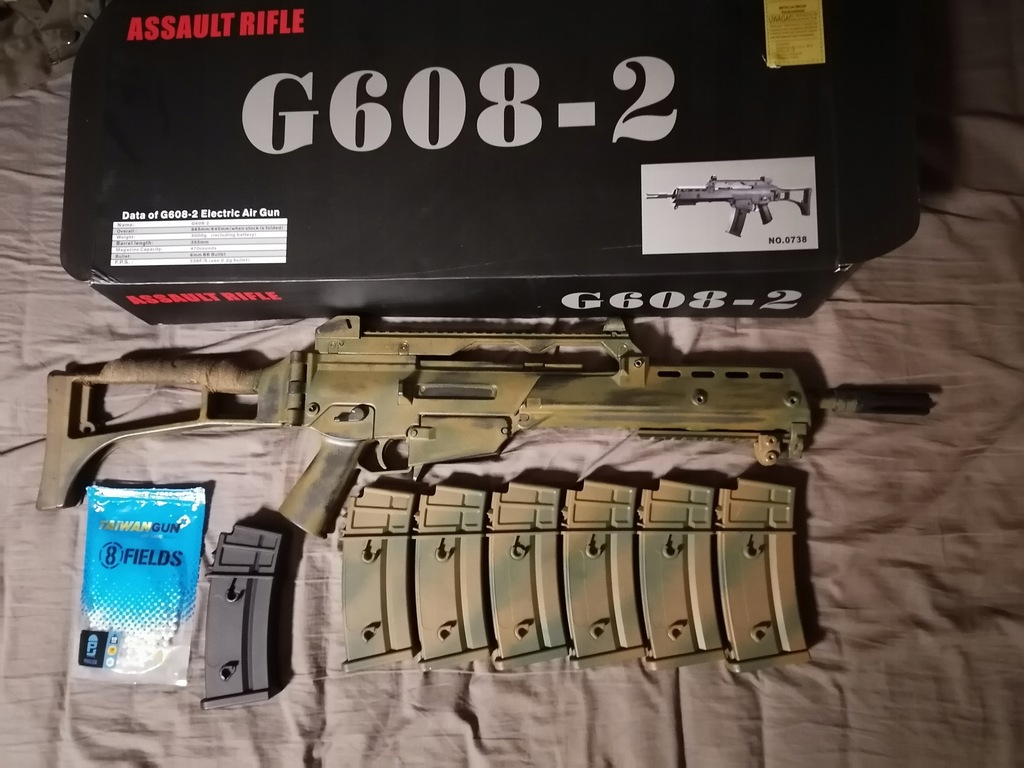 ASG G36 k JG G608-2 + 6 x mid-cap