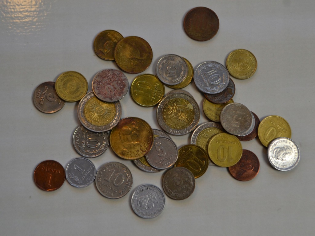 Argentyna - miks - ciekawy zestaw - 30 monet - każda moneta inna