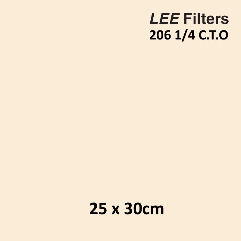 Filtr oświetleniowy Lee 206 1/4 CTO lampy błyskowe