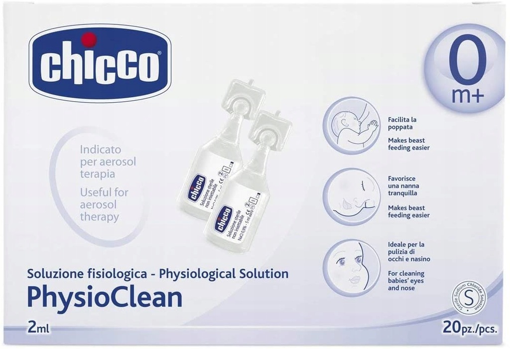 Chicco Physio Clean ampułki 2ml-20 sztuk Sól fizjo