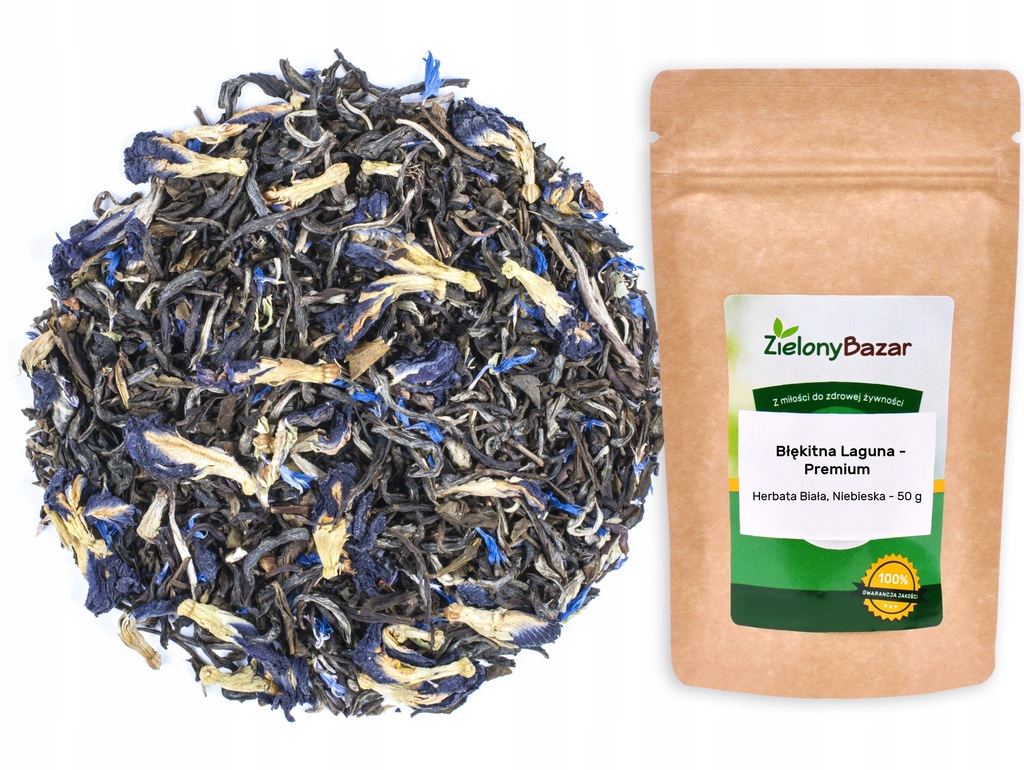BŁĘKITNA LAGUNA - PREMIUM Biała Herbata - 50g