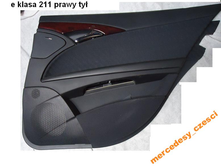 MERCEDES E 211 TAPICERKA BOCZEK LEWY PRAWY TYŁ FV