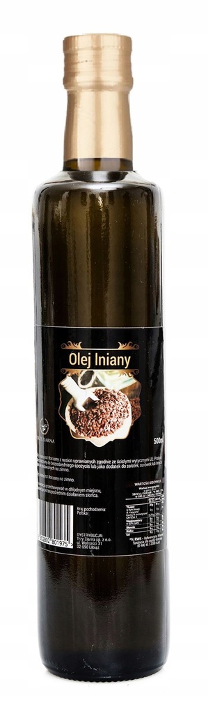 Olej lniany nierafinowany Trzy ziarna 250 ml