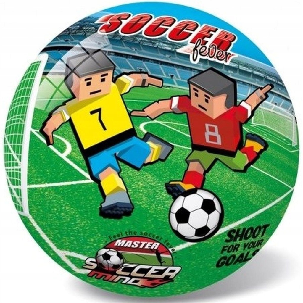 PIŁKA GUMOWA 23 CM SOCCER FEVER