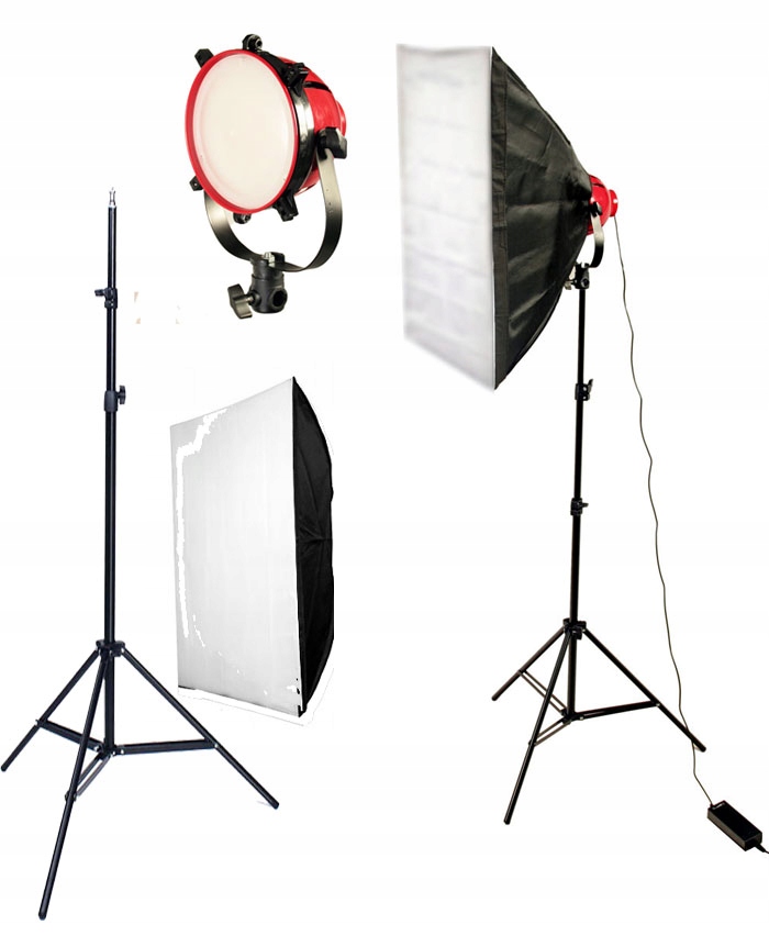 ZESTAW LAMPA LED 650W 3200-5500 ŚCIEMNIACZ SOFTBOX