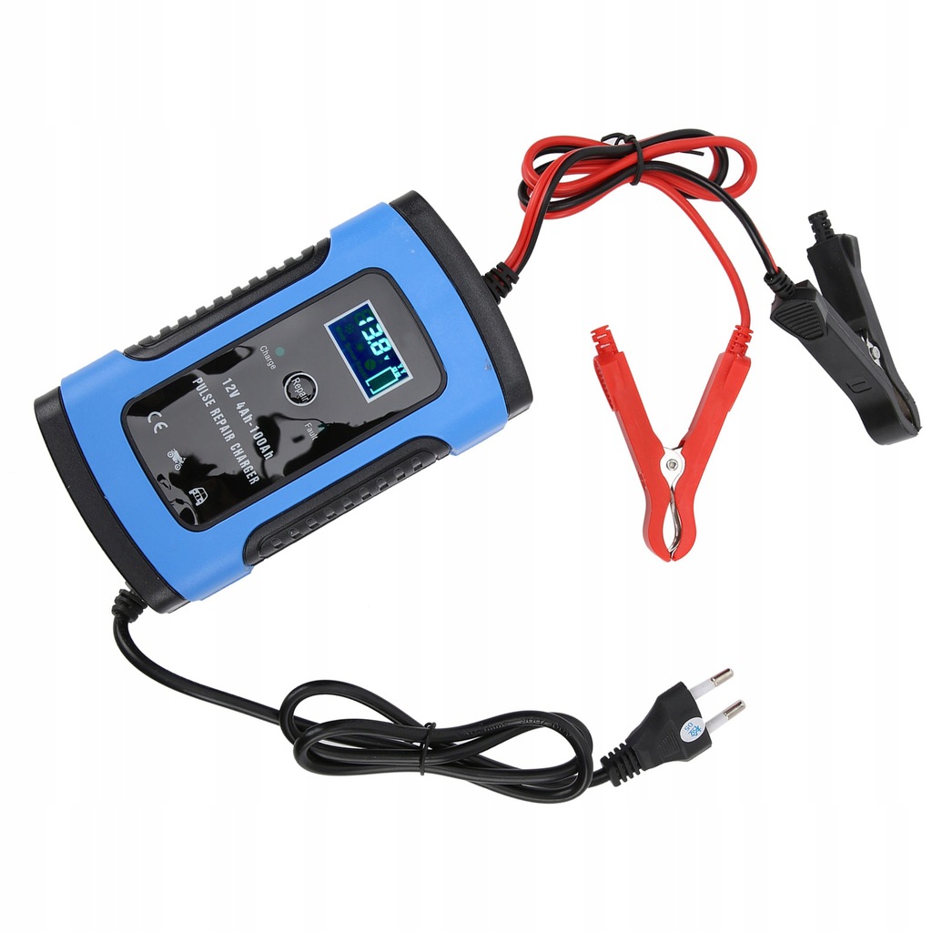 Ładowarka motocyklowa 12V/6A Wyświetlacz cyfrowy