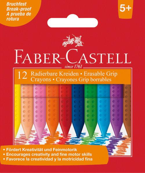 Faber Castell Kredki Grip woskowe 12 kolorów