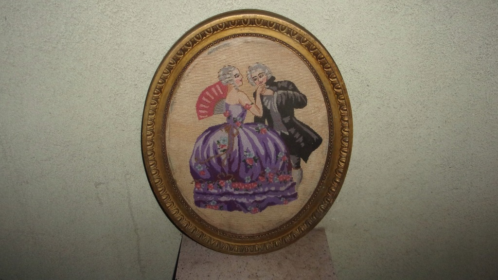 TKANY OBRAZEK - OPRAWA HIRSCH SPRINGER - NOWY SĄCZ