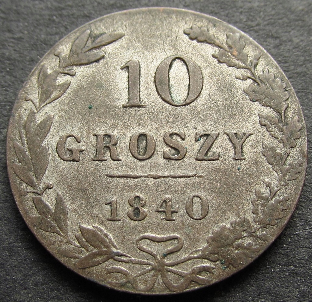 ANK KRÓLESTWO POLSKIE 10 GROSZY 1840 MW