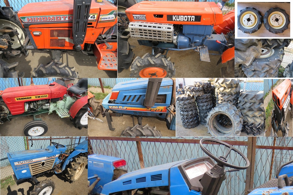 6 szt mini traktorek kubota janmar iseki hinomoto