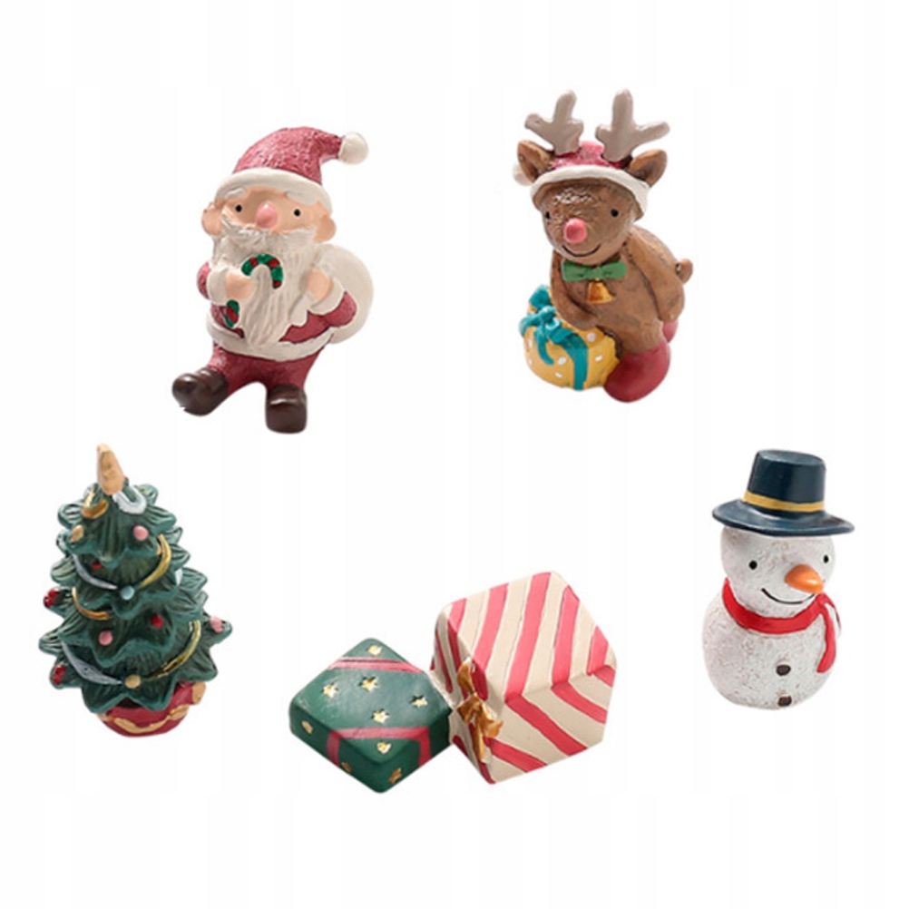 5 sztuk Cartoon Mini Christmas Family Dekor