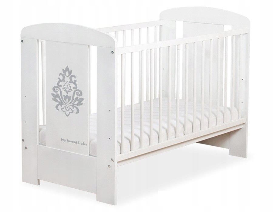 Drewniane łóżeczko dla niemowląt 120x60cm Glamour