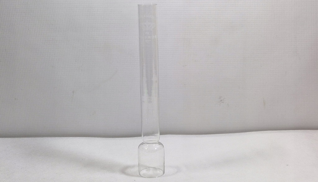 #43 KOSMOS KRISTALL 10'' STARY KLOSZ KOMINEK DO LAMPY WYS.25CM ŚR.39MM