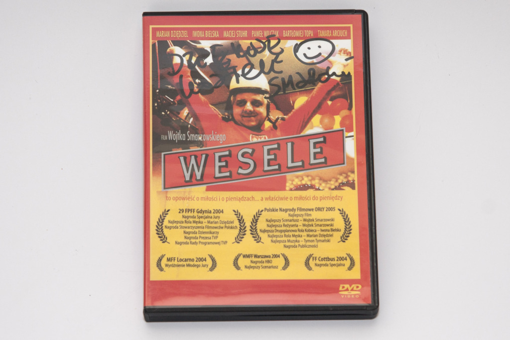 Wojciech Smarzowski DVD "Wesele" z autografem