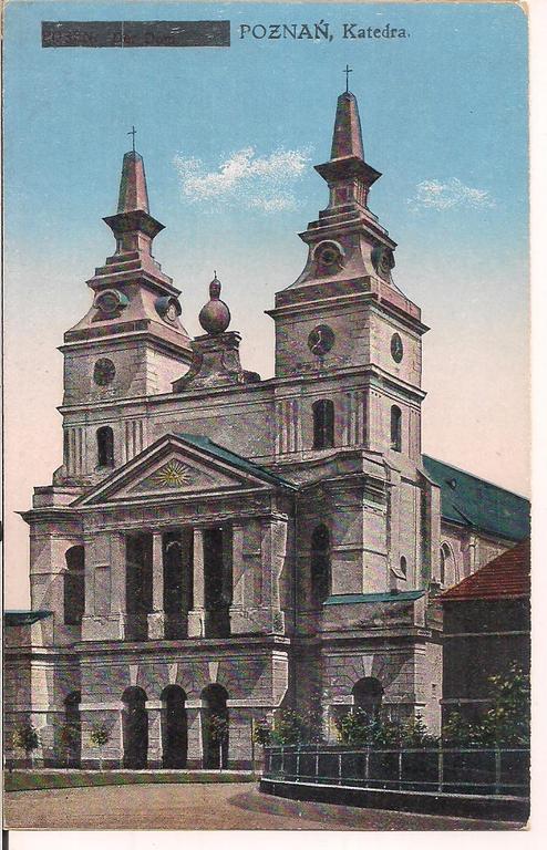 Poznań Katedra pocztówka przedwojenna