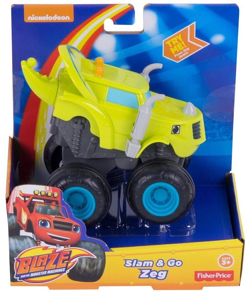 HOT WHEELS Monster Zeg naciśnij i jedź