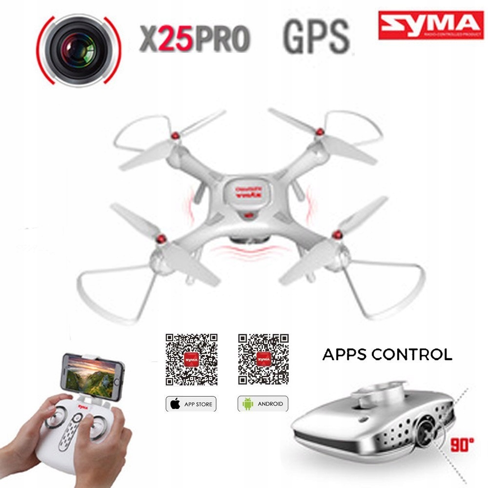 DRON SYMA X25pro GPS follow me FPV - 7779609922 - oficjalne archiwum ...