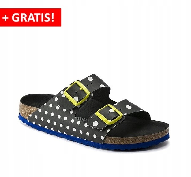 BIRKENSTOCK KLAPKI ARIZONA BLACK DOTS37 WYPRZEDAŻ