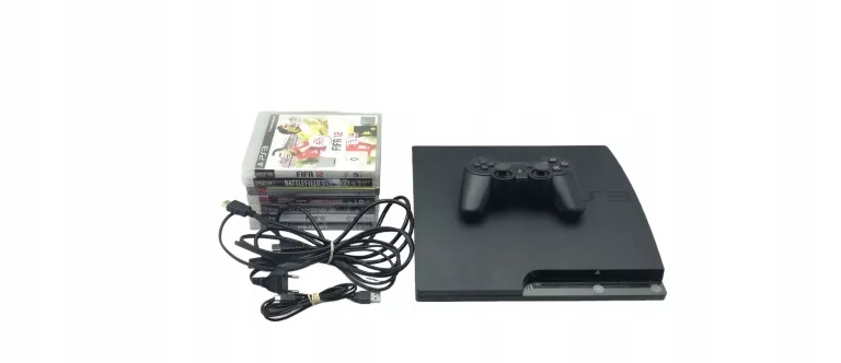 KONSOLA PLAYSTATION 3 120GB + 1 PAD + 7 GIER
