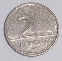2 forinty moneta forint Węgry Magyar 1997 rok