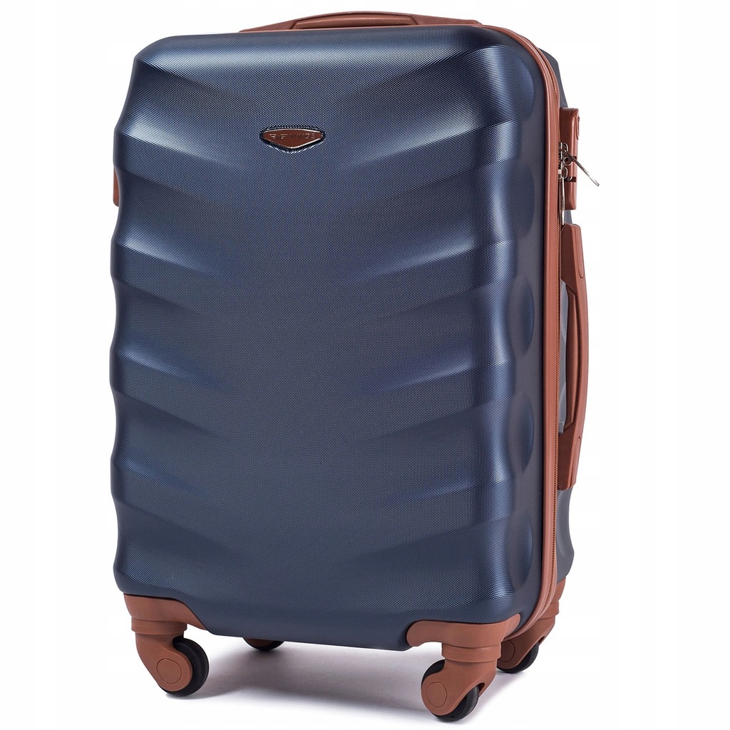 Mała walizka twarda kabinowa Wings ABS 402 rozm. S, 36l, 55x38x22cm, BLUE