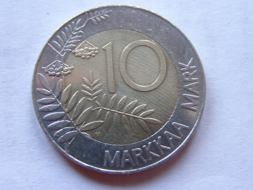 FINLANDIA FINLAND 10 MARKKAA 1993 ROK BCM !!! 1101