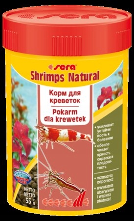 SERA Shrimps Natural 100 ml, granulat - pokarm dla