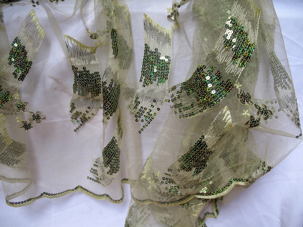 NOWY KUPON Z CEKINOWYM WZOREM + ZASŁONA