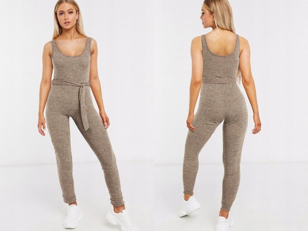 Missguided Melanżowy dzianinowy kombinezon M/3