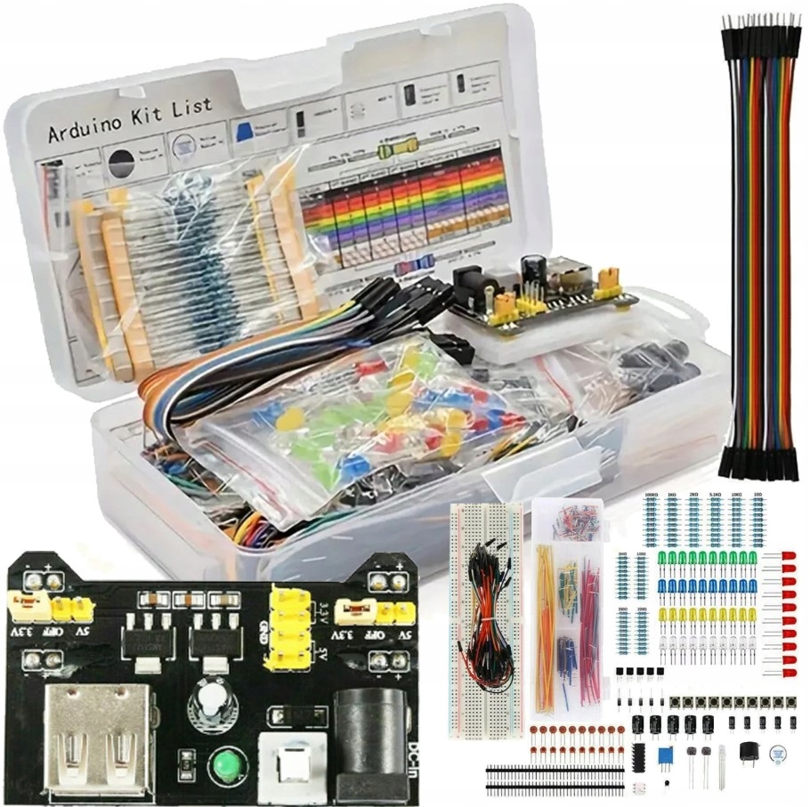 ZESTAW STARTOWY DO NAUKI PROGRAMOWANIA DO ARDUINO DLA POCZĄTKUJĄCYCH XXL