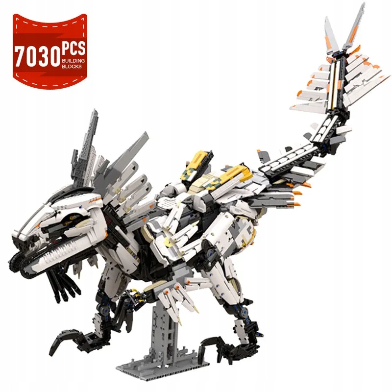 New MOC Horizon Zero Dawned Long-necked Beast Action Figure Building Block