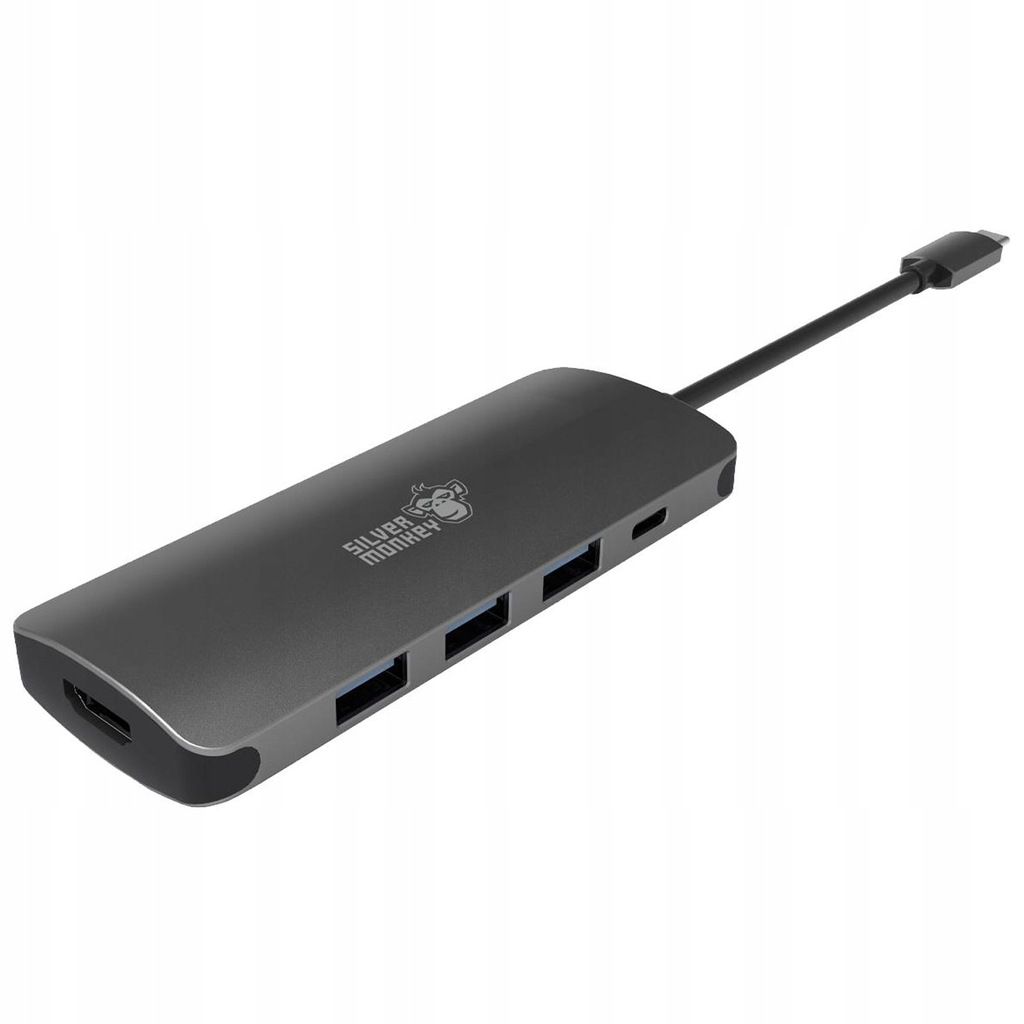 Adapter Silver Monkey USB-C do HDMI/USB 3.0 + PD