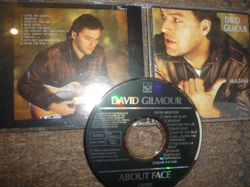 david gilmour - about face [made japan CDP 7460312