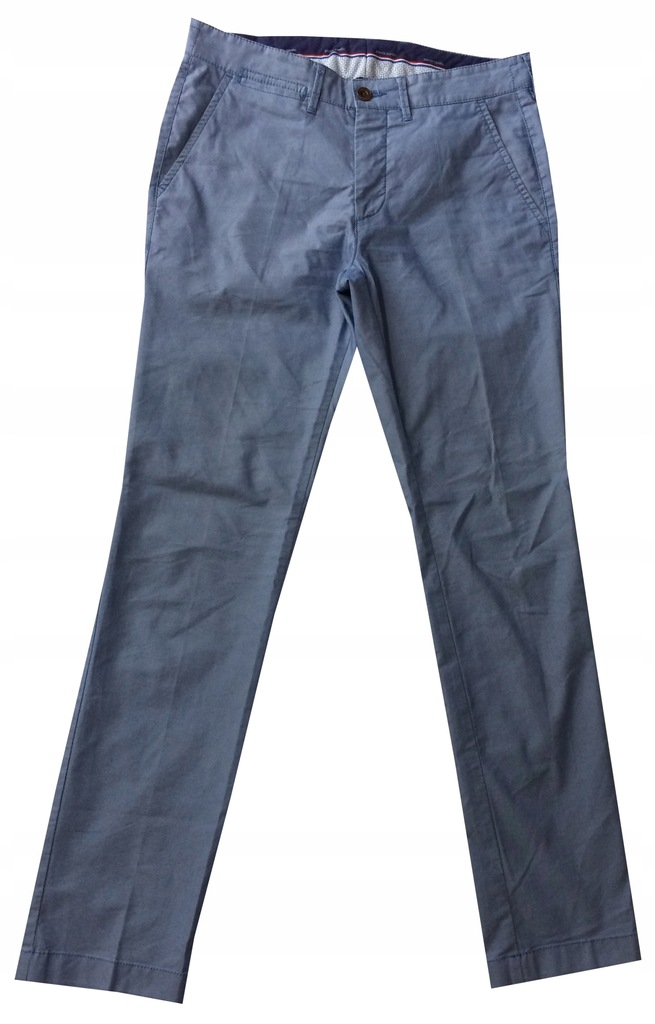 Spodnie materiałowe do pracy jasnoniebieskie 48