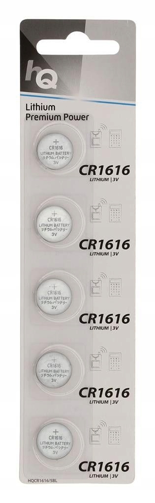 HQ lithium button cell CR1616 battery 3 V