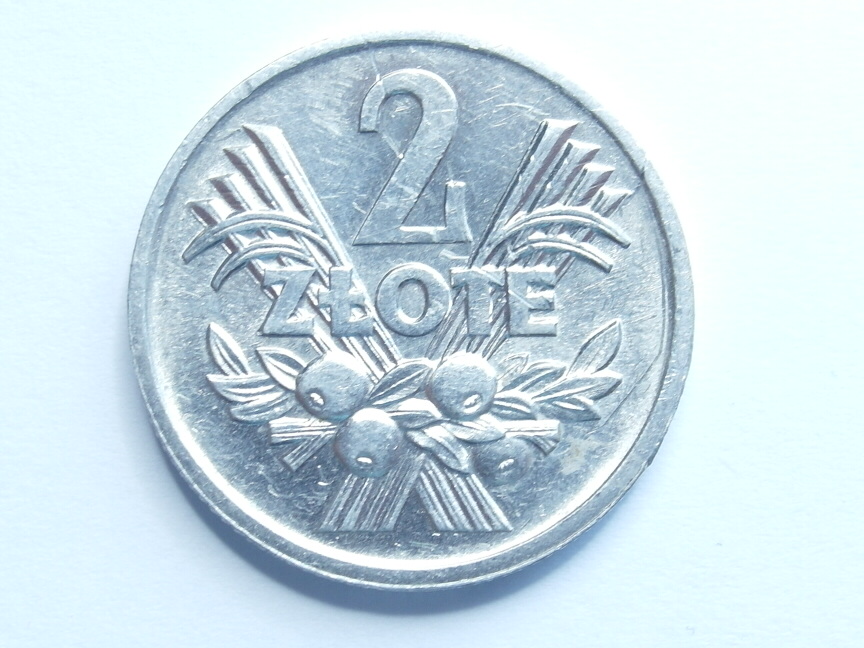 Moneta 2 zł złote Jagody 1974 r piękna