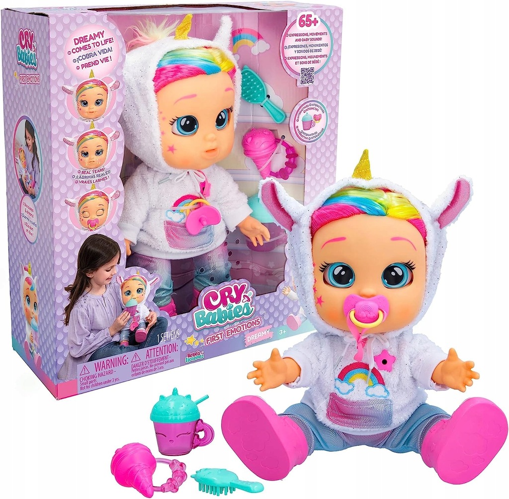 Lalka Cry Babies First Emotions 35 cm