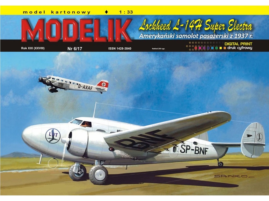 Купить Модельик 6/17 Lockheed L-14H Super Electra + противник: отзывы, фото, характеристики в интерне-магазине Aredi.ru