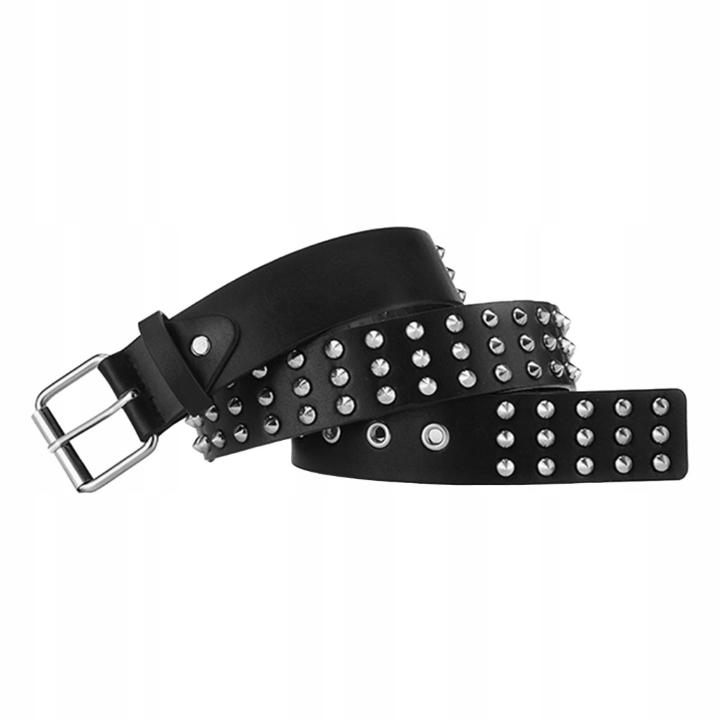 PU Leather Punk Belts Decorative Accessory Metal Buckle Dress Belts Fashion