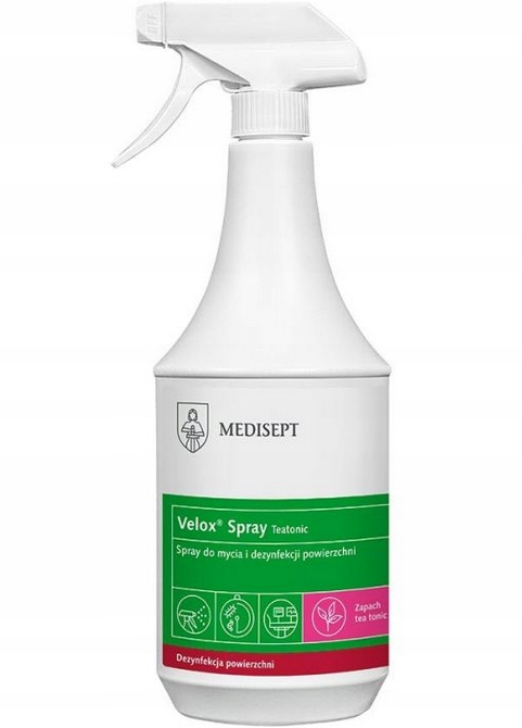 Płyn do dezyn pow MEDISEPT VELOX SPRAY 1L teatonic
