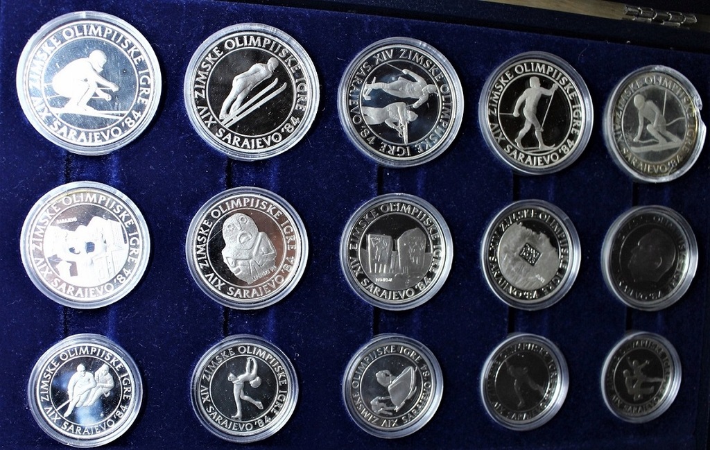 Купить Набор серебряных монет + 3 медали Сараево 1984 г.: отзывы, фото, характеристики в интерне-магазине Aredi.ru
