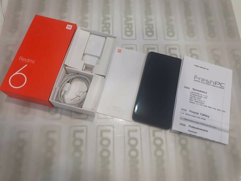 TELEFON XIAOMI REDMI 6 3/32GB KPL GWARANCJA