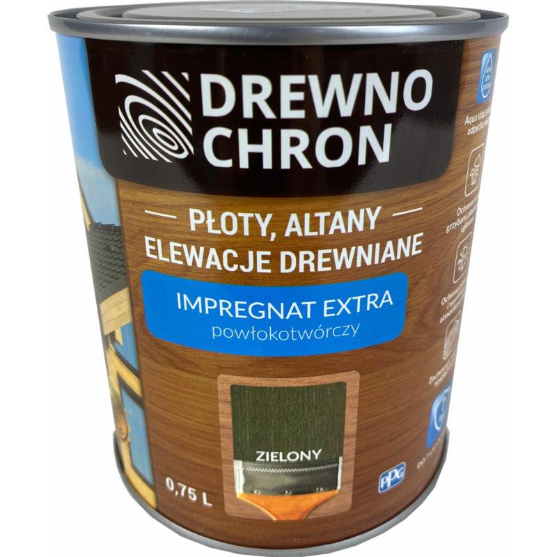 DREWNOCHRON IMPREGNAT POWŁOKOTWÓRCZY ZIELONY 0.75L