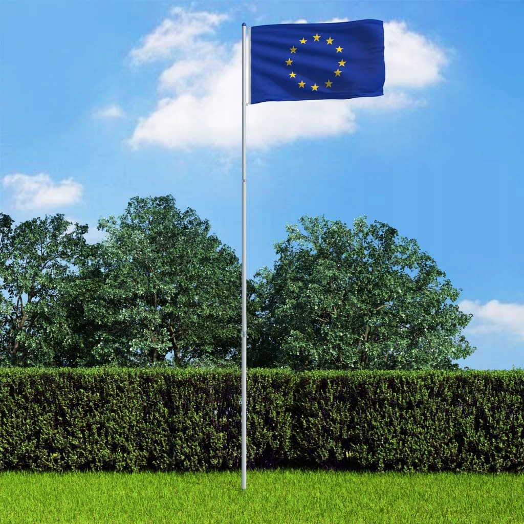 Flaga Europy Z Aluminiowym Masztem 6 m