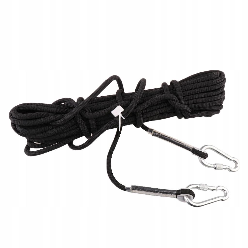 10M Safety Climbing Rope Outdoor Rappel 20m Black - 14015595456 ...