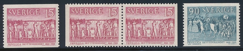 SZWECJA 1960 STRZELCY SŁANIA Michel 459/460 ** BCM