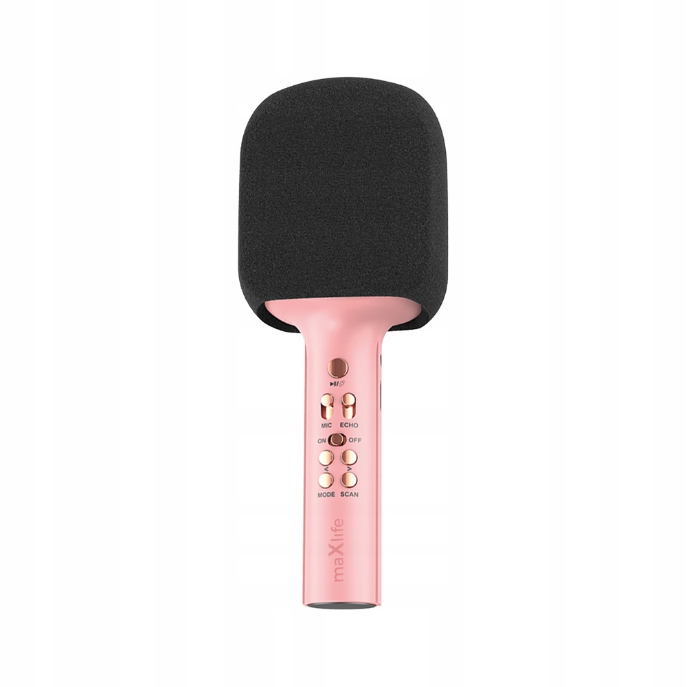 Maxlife mikrofon z głośnikiem Bluetooth MXBM-600 różowy